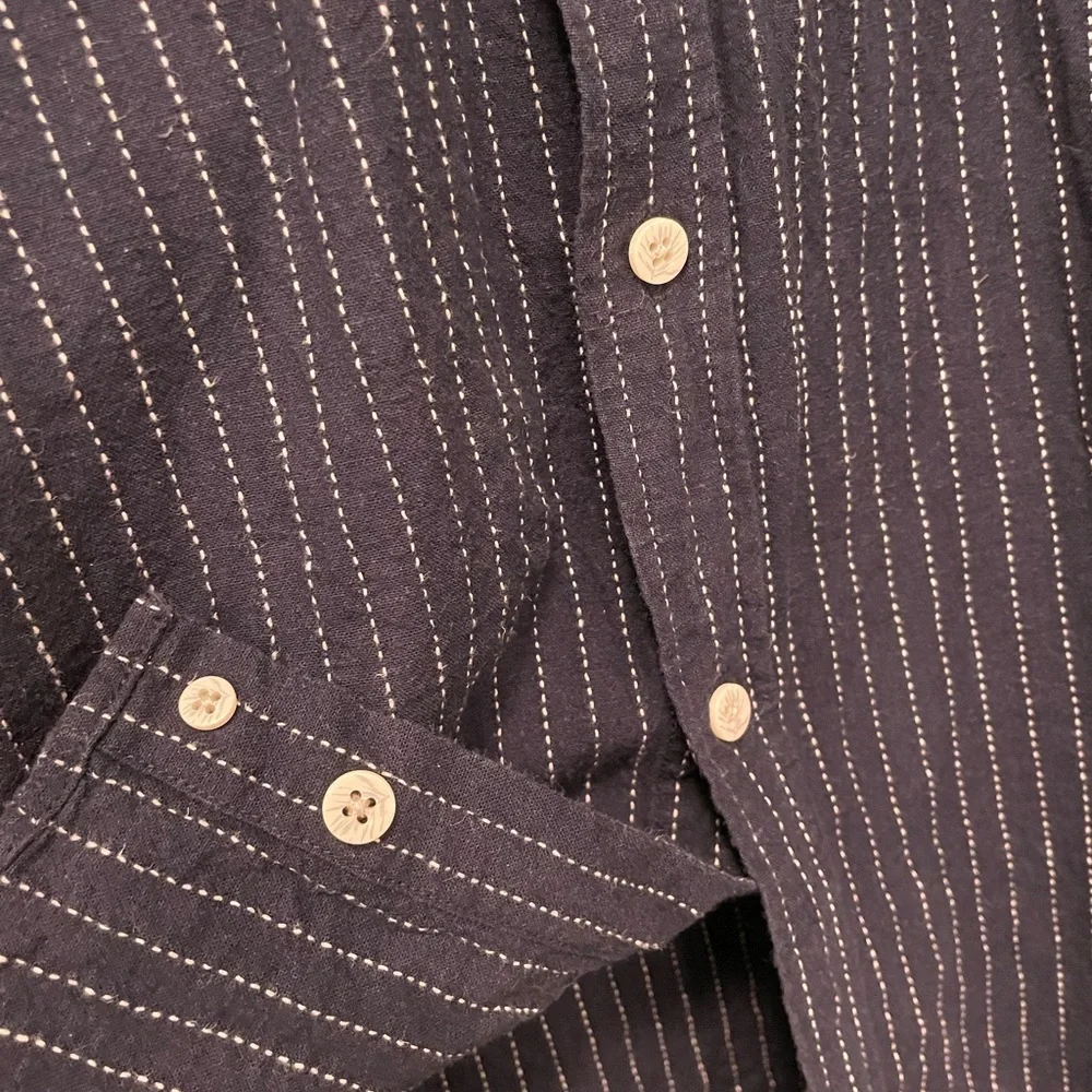 SOLD Goodfellow & Co XL Extra Large Standard Navy Long Sleeve Button Down Target - Picture 10 of 11